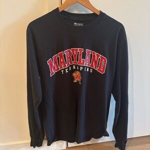 Champion Maryland Terrapins Black Long Sleeve Shirt